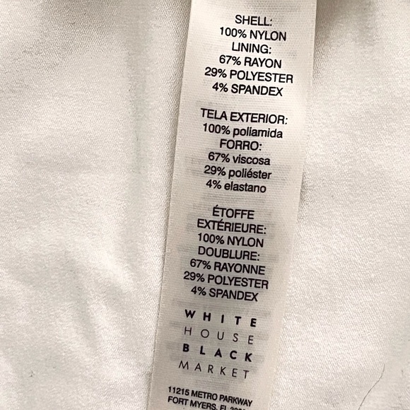 🤑Buy 3 for $15 🎈White House black market Sz M Lace  cream dressy top blouse - Picture 11 of 16